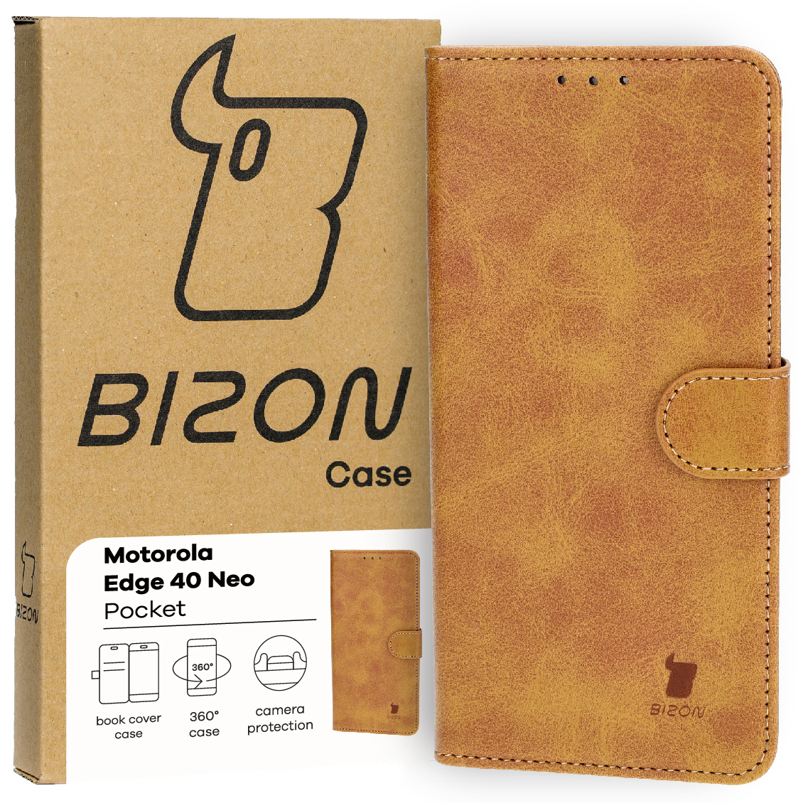 Etui z klapką Bizon Case Pocket do Motorola Edge 40 Neo